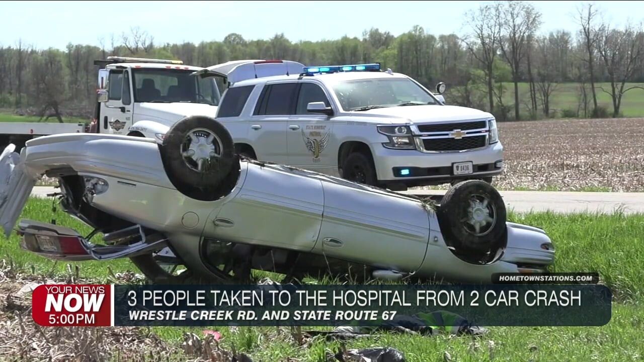 UPDATE: Three hospitalized after serious crash in Auglaize County